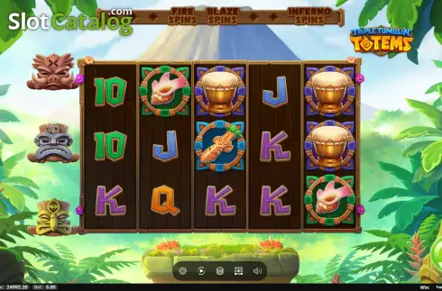 Скрин2. Triple Tumblin' Totems слот