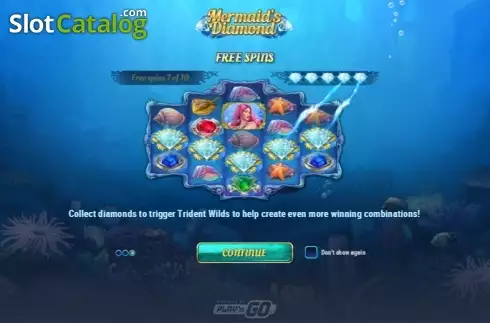 Скрин4. Mermaid's Diamond слот