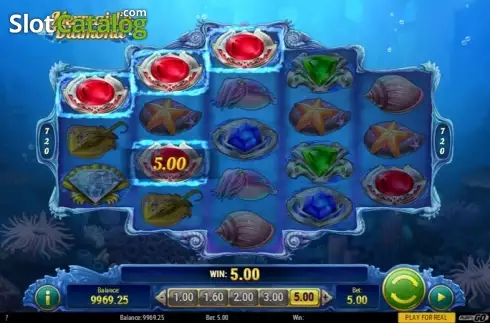 Скрин8. Mermaid's Diamond слот
