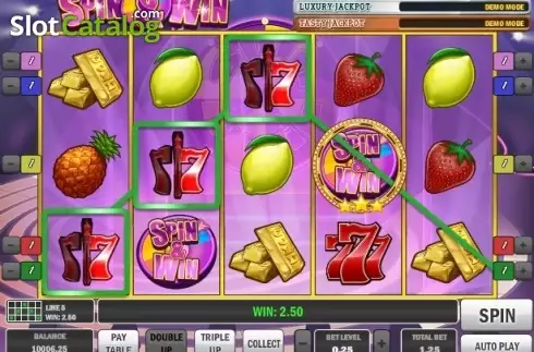 Скрин4. Spin & Win (Games Inc) слот