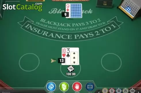 Скрин3. Blackjack MH (Play'n Go) слот