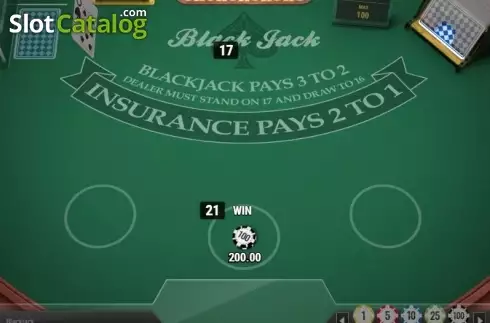 Скрин4. Blackjack MH (Play'n Go) слот