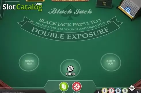Скрин3. Double Exposure Blackjack MH (Play'n Go) слот