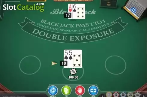 Скрин4. Double Exposure Blackjack MH (Play'n Go) слот