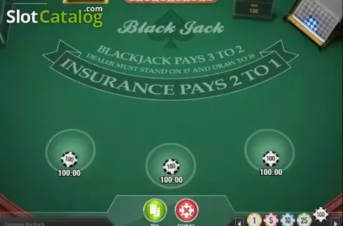 Скрин3. European Blackjack MH (Play'n Go) слот