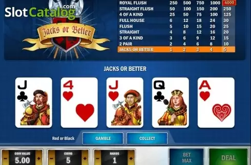 Скрин5. Jacks or Better MH (Play'n Go) слот