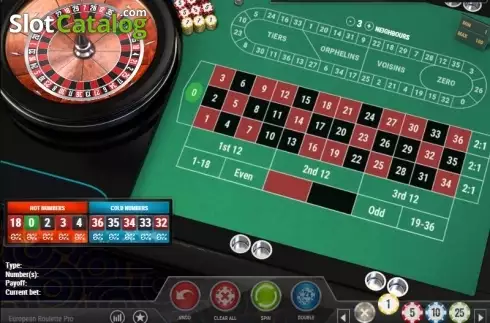 Скрин2. European Roulette Pro (Play'n Go) слот