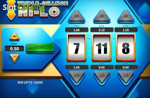 Скрин2. Triple Chance HiLo слот