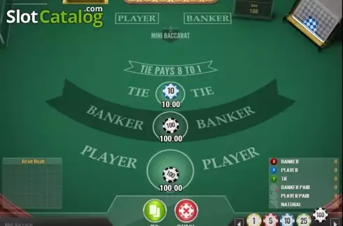 Скрин2. Mini Baccarat (Play'n Go) слот