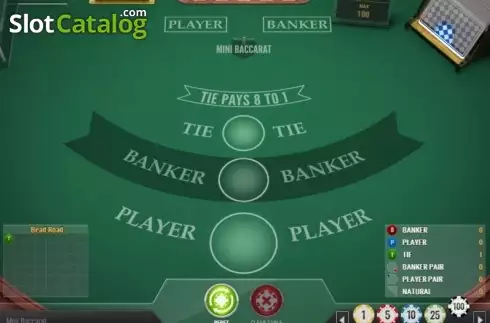 Скрин4. Mini Baccarat (Play'n Go) слот