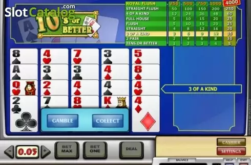 Скрин2. 10's or Better (Play'n Go) слот