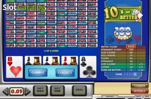 Скрин3. 10's or Better (Play'n Go) слот
