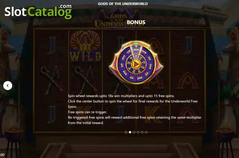 Скрин6. Gods of the Underworld слот