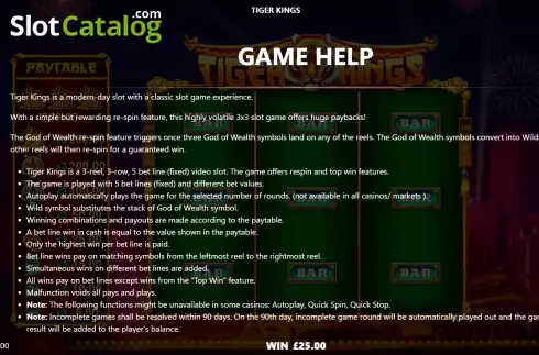 Скрин8. Tiger Kings слот