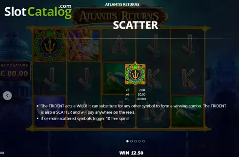 Скрин8. Atlantis Returns слот