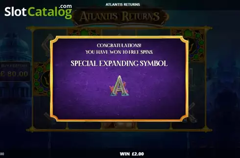 Скрин5. Atlantis Returns слот