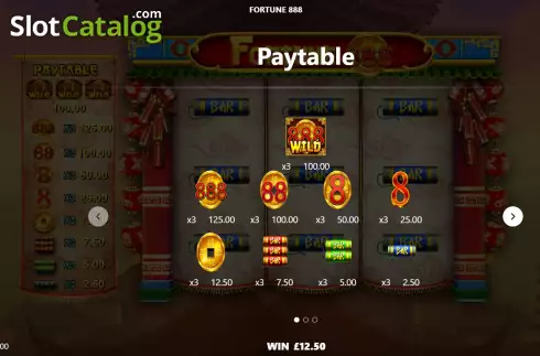 Скрин5. Fortune 888 слот