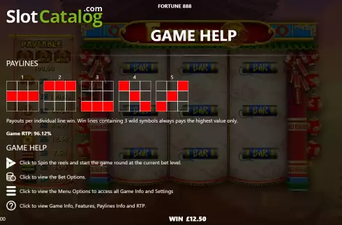 Скрин9. Fortune 888 слот