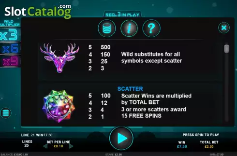 Скрин5. Crystal Stag слот