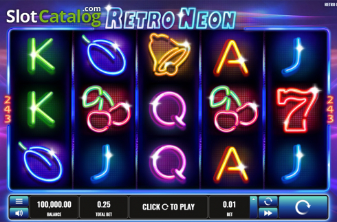 Скрин2. Retro Neon слот