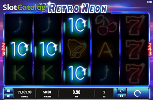 Скрин3. Retro Neon слот