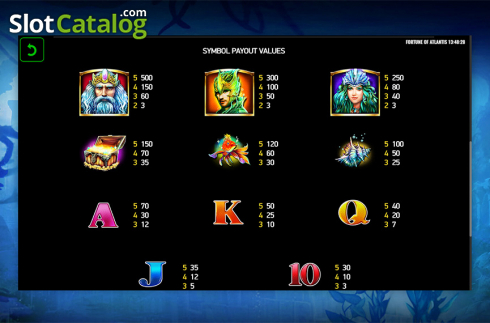 Скрин9. Fortune of Atlantis слот