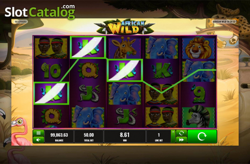 Скрин4. African Wild (Playreels) слот