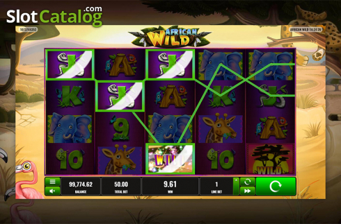 Скрин5. African Wild (Playreels) слот