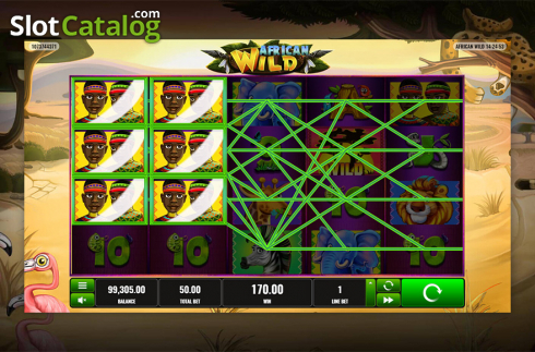 Скрин6. African Wild (Playreels) слот