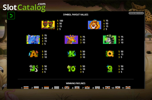 Скрин8. African Wild (Playreels) слот