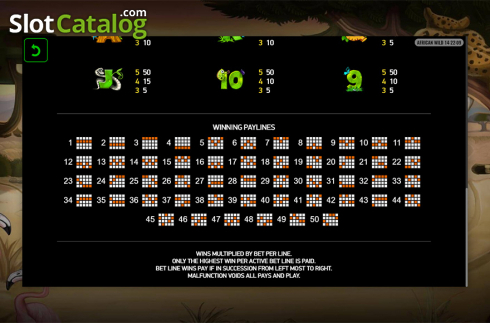 Скрин9. African Wild (Playreels) слот