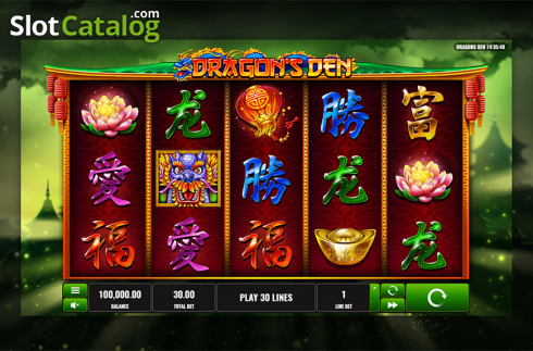 Скрин2. Dragon's Den слот