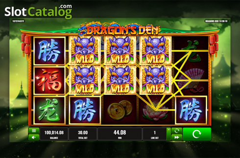 Скрин3. Dragon's Den слот