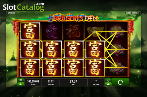 Скрин7. Dragon's Den слот