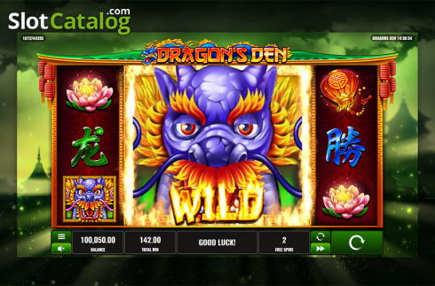 Скрин8. Dragon's Den слот