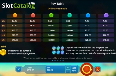Скрин6. Crystal Crush (Playson) слот
