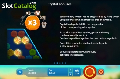 Скрин7. Crystal Crush (Playson) слот