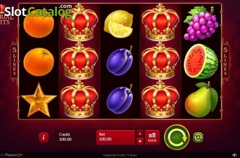 Скрин2. Imperial Fruits: 5 lines слот