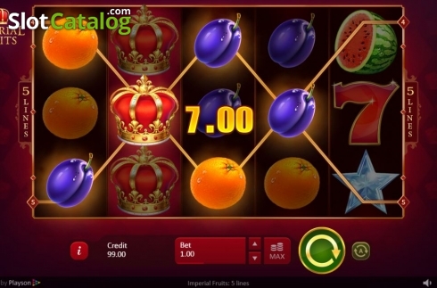 Скрин3. Imperial Fruits: 5 lines слот