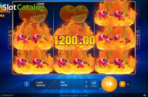 Скрин6. Mega Burning Wins 27 ways слот