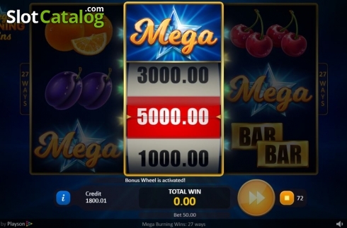 Скрин7. Mega Burning Wins 27 ways слот