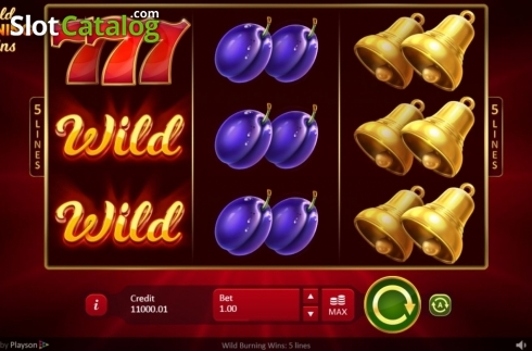 Скрин2. Wild Burning Wins: 5 lines слот