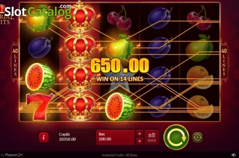 Скрин4. Imperial Fruits: 40 lines слот