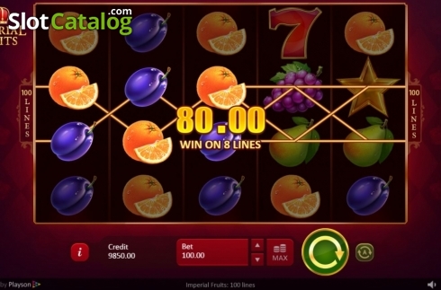 Скрин4. Imperial Fruits: 100 Lines слот