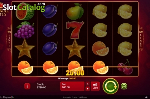 Скрин5. Imperial Fruits: 100 Lines слот