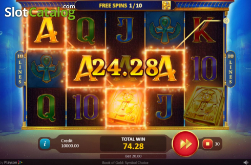 Скрин7. Book of Gold: Symbol Choice слот