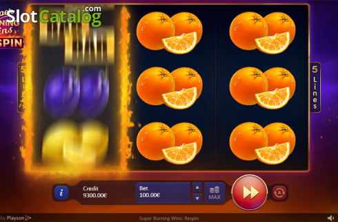 Скрин6. Super Burning Wins: Respin слот