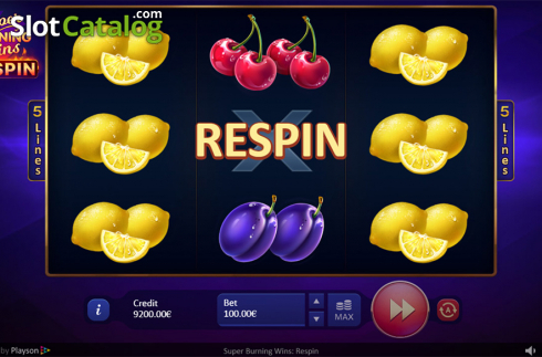 Скрин7. Super Burning Wins: Respin слот