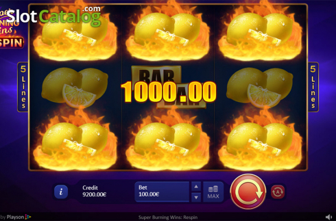Скрин8. Super Burning Wins: Respin слот