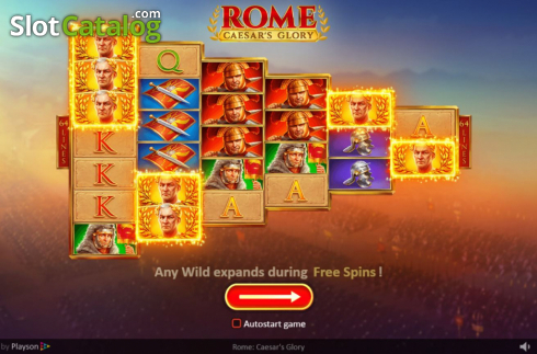 Скрин2. Rome: Caesars Glory слот